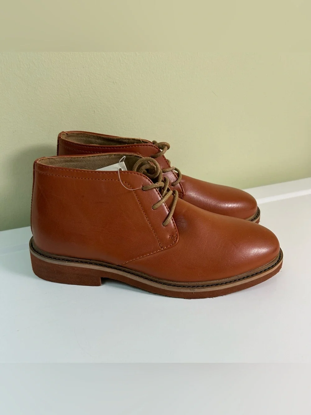Deer Stags Boys Ballard Chukka Dress Boots Boys Size 2M Brown Ankle NEW Lace Up